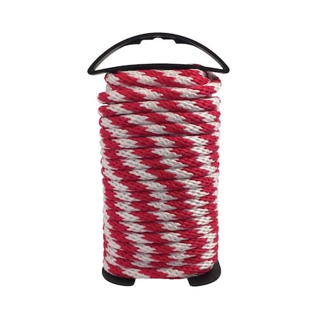 Koch Industries Koch Industries 3/8 in. D X 50 ft. L Red/White Solid Braided Polypropylene Rope 5141211